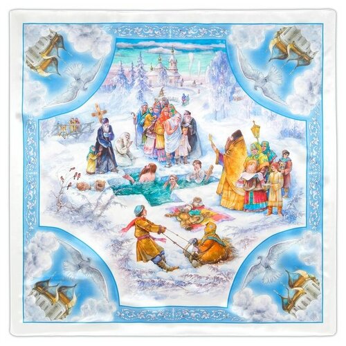 фото Павловопосадский платок 10998-0 павловопосадская платочная мануфактура