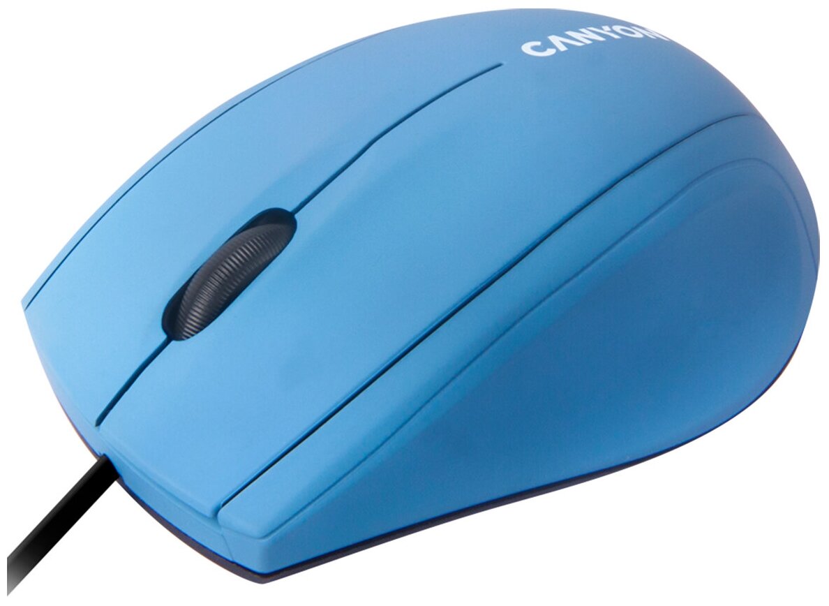 Проводная мышь Canyon M-05 3 кнопки голубой