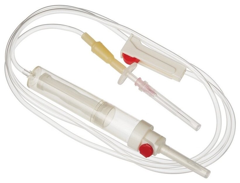 Система трансфузионная для переливания крови с иглой воздушным клапаном и фильтром 18G 120 х 40 мм