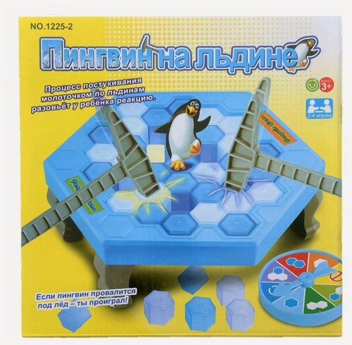 Изображение товара Настольная игра Junfa Toys "Пингвин на льдине", стратегическая, от 3 лет, 2-4 игрока