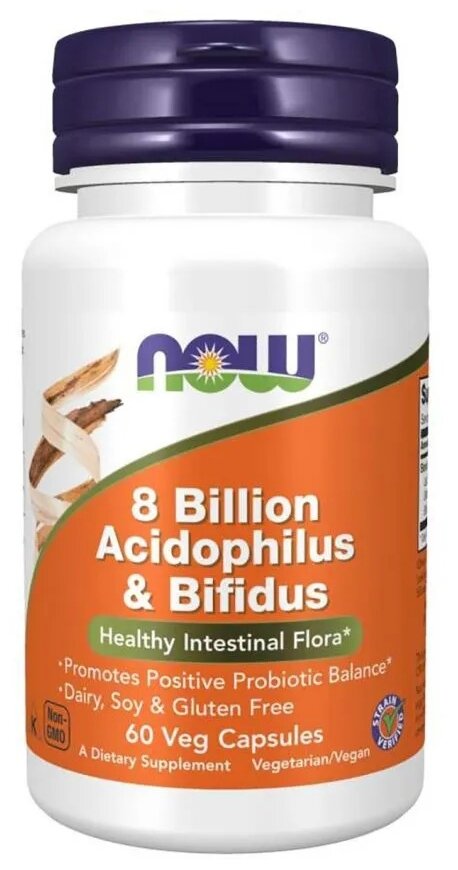 Капсулы NOW 8 Billion Acidophilus & Bifidus