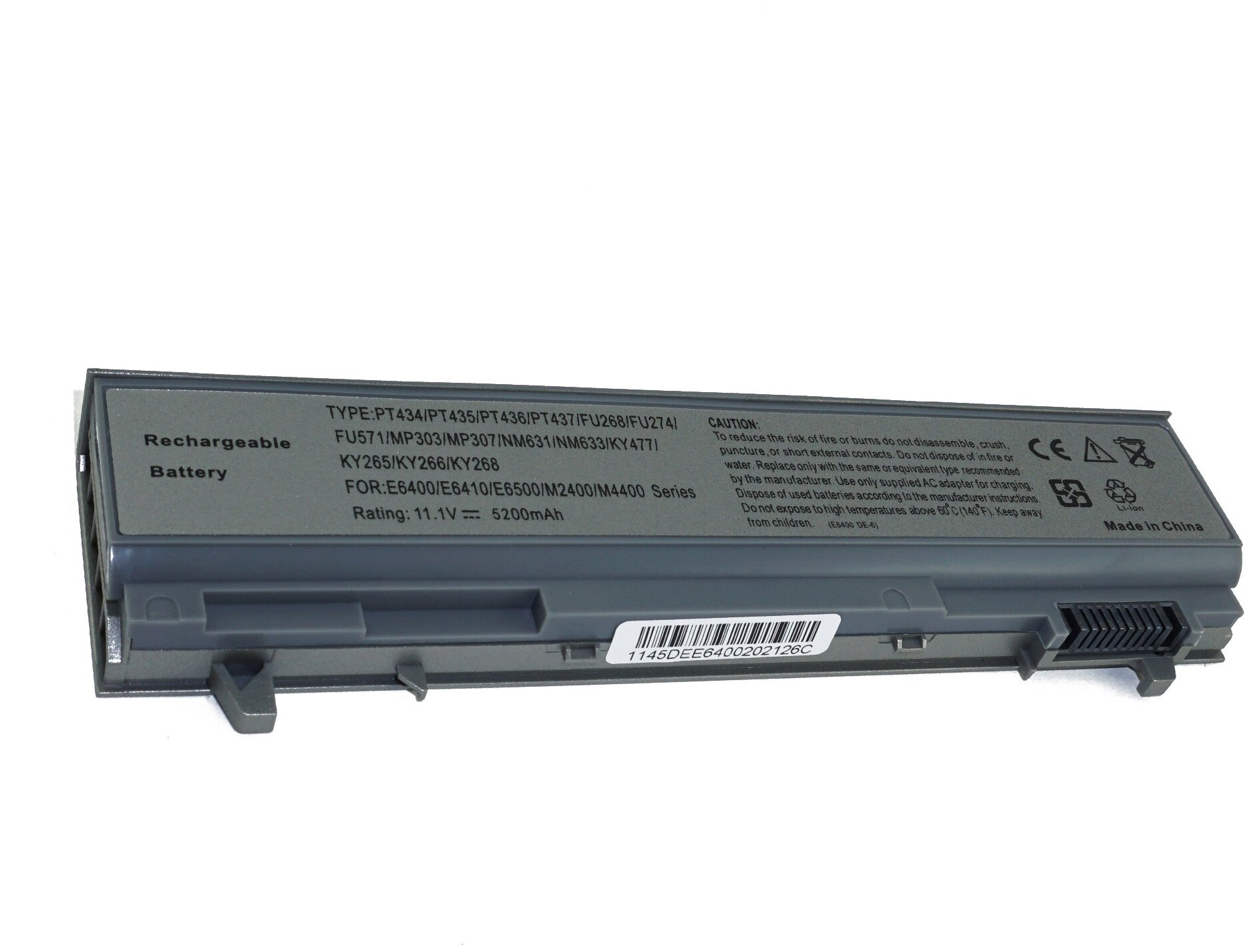 Аккумулятор W1193 для Dell Latitude E6400 / E6500 / Precision M2400 / M4500 (C719R MP303 PP30L)