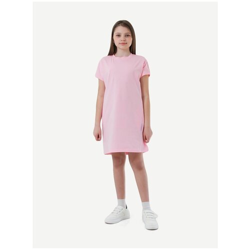 Розовое платье-футболка на 2 года (92 см)