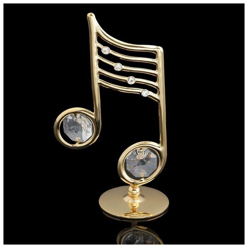 Сувенир с кристаллами Swarovski 3384 Фигурка Ноты 5*3*9см