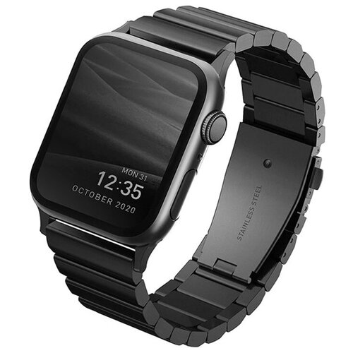 Ремешок Uniq Strova Strap Link Steel для Apple Watch 42-44 мм чёрный 539000₽