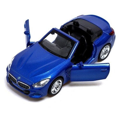 Купить Машина металлическая BMW Z4M40i, 1:38, инерция, открываются двери, цвет синий, Автоград