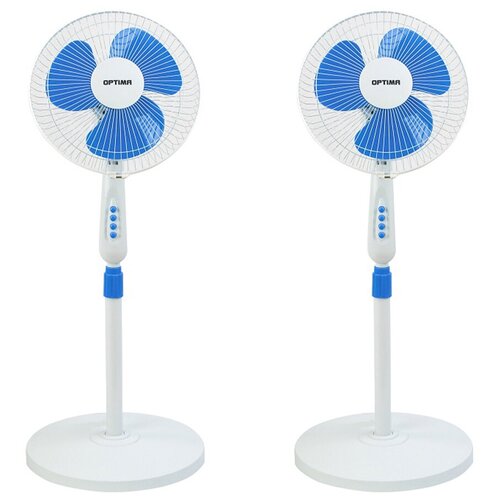 Вентиляторы напольные OPTIMA OSF-30W 1100мм340мм40Вт 3 скорости голубой неделимая упаковка 2шт 1890100₽