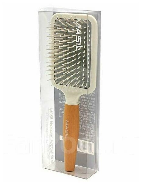 Антистатическая щетка для волос Masil Wooden Paddle Brush, 1 шт