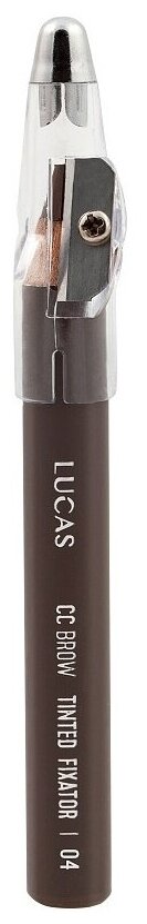 Lucas Cosmetics карандаш для бровей восковый Tinted Wax Fixator, оттенок 04 светло-коричневый