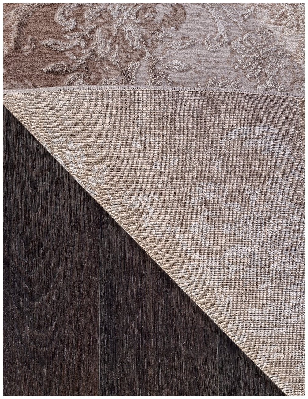 Ковровая дорожка 43230 BROWN / BROWN 100 x 150 - фотография № 3