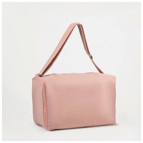 фото Сумка спортивная, отдел на молнии, отдел для обуви, цвет розовый noname