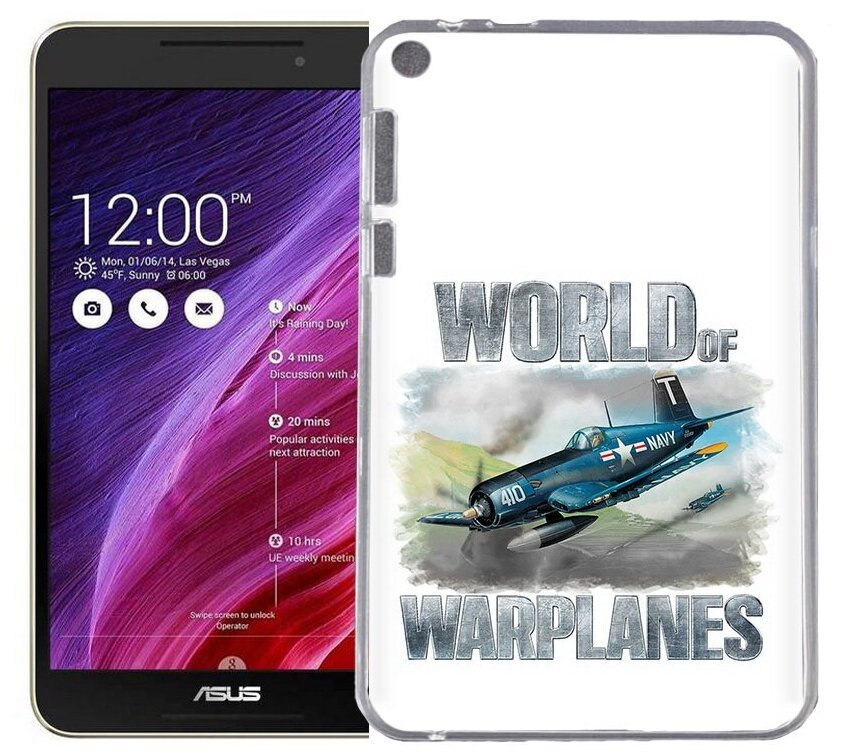 Чехол задняя-панель-накладка-бампер MyPads Боевой самолет для Asus Fonepad 8 FE380CG/FE380CXG (K016) противоударный