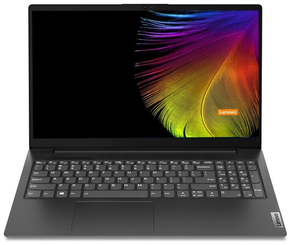 15.6" Ноутбук Lenovo V15-ADA, AMD Ryzen 5 5500U, RAM 8 ГБ, SSD 256 ГБ, Без системы, (82KD002XRU), black