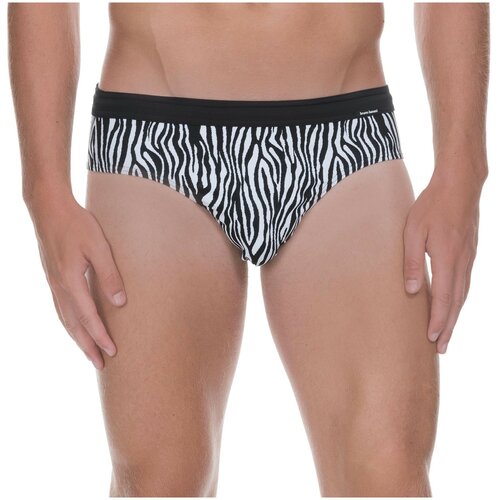 фото Плавки-брифы "zebra life swim mini - black/white" / bruno banani / черный / размер xl