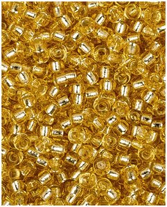 Фото Японский бисер Miyuki, размер 15/0, цвет: Внутреннее серебрение золото (0003), 5 грамм