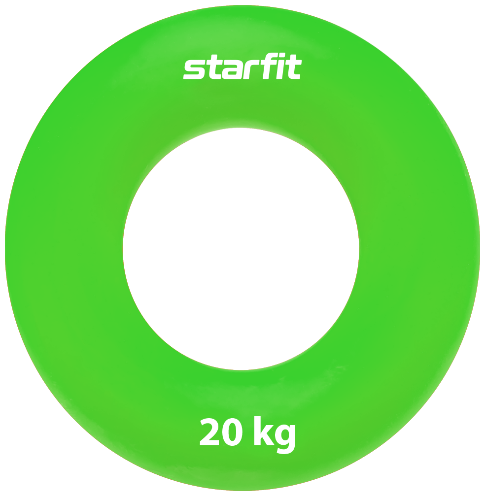 Эспандер кистевой Starfit Es-404 кольцо, 20 кг, силикагель, зеленый