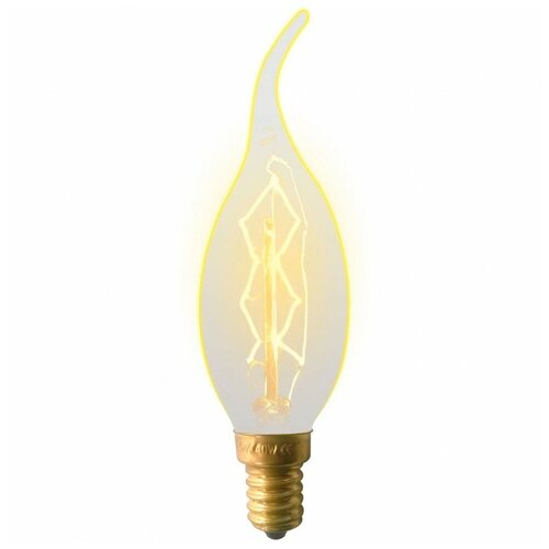Лампа светодиодная филаментная CA35 свеча на ветру 6 Вт E14 3000К юпитер декор (60 Вт аналог лампы накал., 460Лм) (JP6002-04)
