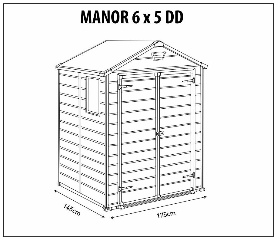 Хозяйственный блок Keter "Manor" 6*5 TWF (17202483)