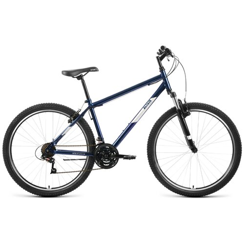 Велосипед ALTAIR MTB HT 27,5 1.0 (27,5 21 ск. рост. 17) 2022, темно-синий/серебристый, RBK22AL2713