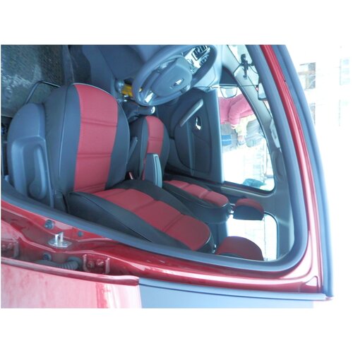 Чехлы Renault Logan 14-16 Жаккард/Велюр Боковая Поддержка Серые Лидер AVTOREAL арт. 531 серые