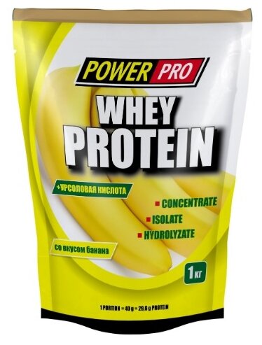 Power Pro Whey Protein 1000 гр (Power Pro) Банан