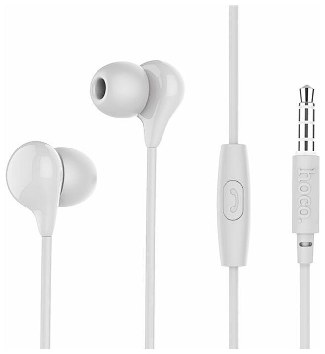 Вакуумные наушники с микрофоном Hoco M13 Candy Sound Universal Earphones белые