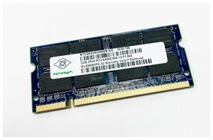 Оперативная память DDR2 2Gb 800 Mhz Nanya NT2G64U8HD0BN-AD PC2-6400 So-Dimm для ноутбука