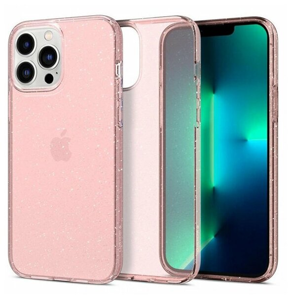 Чехол Spigen Liquid Crystal (ACS03199) для iPhone 13 Pro Max, Glitter Rose