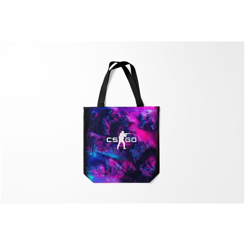 фото Сумка-шоппер / 40х40 см / геймерам / counter strike cs go hyper beast landscape burnettie