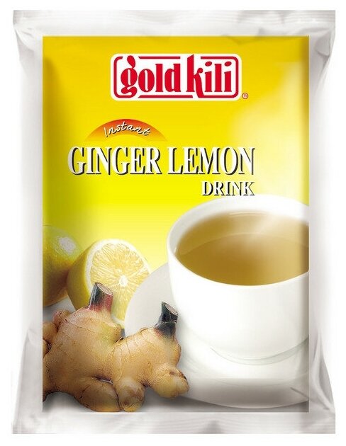 Имбирный напиток с лимоном и мёдом Gold Kili, быстрорастворимый 180 г (10 саше). - фотография № 7