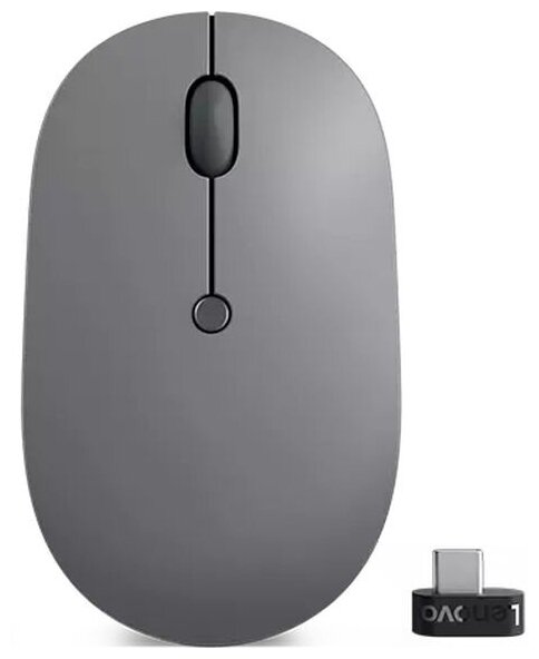 Мышь Lenovo Go оптическая беспроводная серый gy51c21210