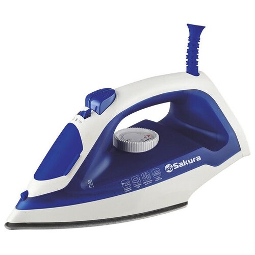 Утюг SAKURA SA-3057SBL 2000Вт нержавеющая сталь система самоочистки белыйсиний 174700₽