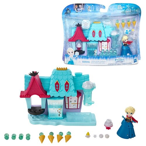 Фигурка Disney Frozen Холодное сердце Эльза с домиком, 8см, аксессуары