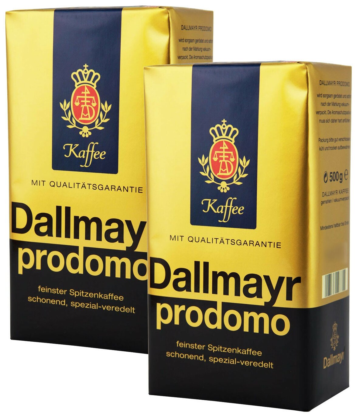Кофе молотый Dallmayr Prodomo (Продомо), 2x500г - фотография № 1