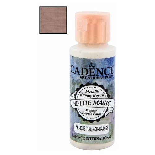 Краска для ткани Cadence Hi-Lite Magic Metallic Fabric Paint. Orange FM-1339