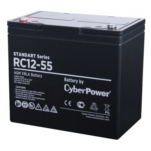cyberpower rc 12 55 аккумуляторная батарея для ибп rc12 55 CyberPower RC 12-55 Аккумуляторная батарея для ИБП RC12-55