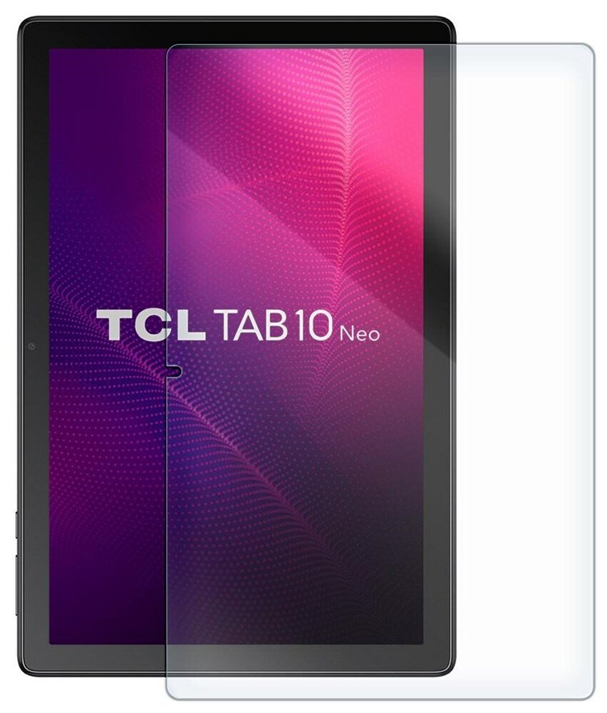 Стекло защитное гибридное Krutoff для TCL Tab 10 Neo 100" (2021)