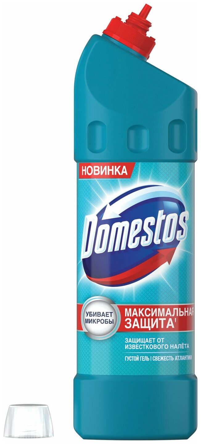 Чистящее средство 1 л, DOMESTOS (Доместос) «Свежесть Атлантики», с отбеливающим эффектом - фотография № 4