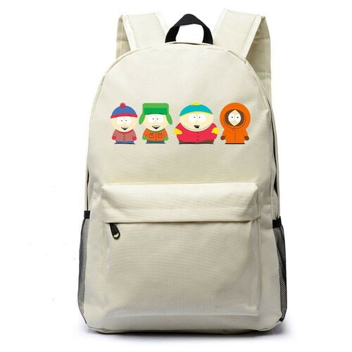 Рюкзак Стэн, Кайл, Эрик и Кенни (South Park) белый №5 рюкзак стэн кайл эрик и кенни south park голубой 5