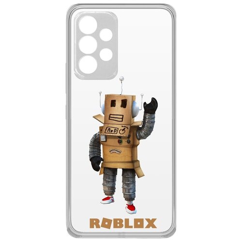 Чехол-накладка Krutoff Clear Case Roblox-Мистер Робот для Samsung Galaxy A33 (A336) чехол накладка krutoff clear case roblox мистер робот для xiaomi poco m5s