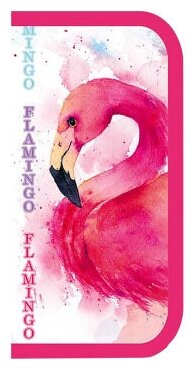 Пенал односекционный краски фламинго
