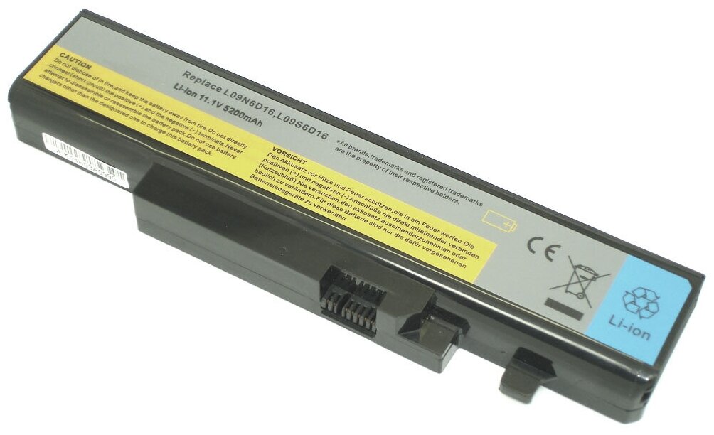 Аккумулятор для ноутбука Lenovo L10L6Y01 L09L6D16 L08S6DB L09S6D16 11,1V 5200mAh код mb009190