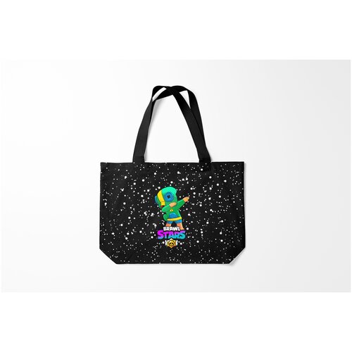 фото Сумка-шоппер / 46х35 см / геймерам / brawl stars leon dab burnettie