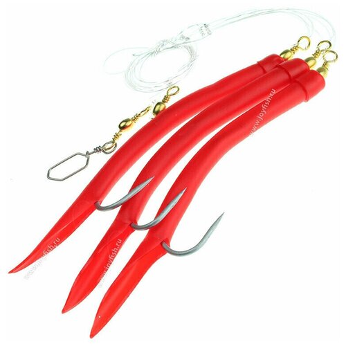 Оснастка Морская Kinetic Sabiki Makk Rig 100 Red 250₽