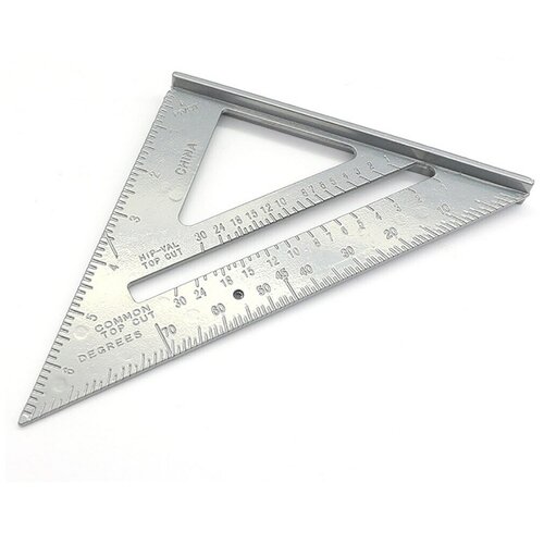 Угольник Aluminum Alloy Square 7'/177 мм for 7 metric system black aluminum alloy measure speed square roofing triangle promotion