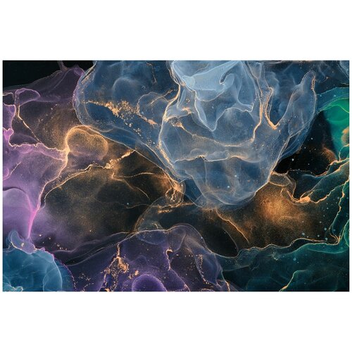 Фотообои Уютная стена Магические вихри флюид арта 410х270 см Виниловые Бесшовные (единым полотном)
