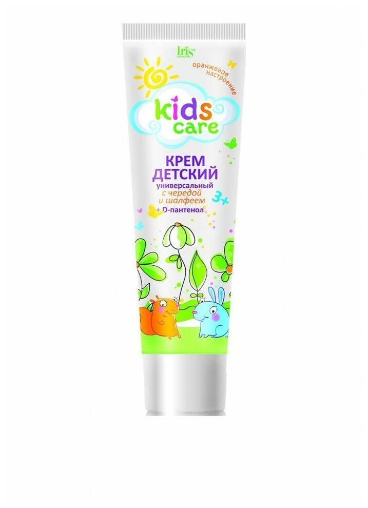 Iris Kids Care Крем детский увлажняющий с чередой и шалфеем, 100 мл