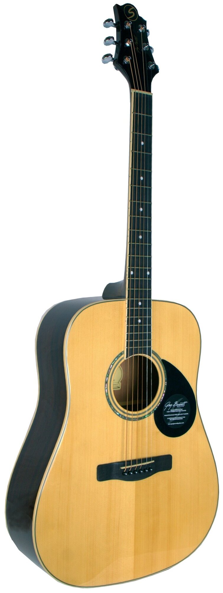Greg Bennett GD-200S/N акустическая гитара с вырезом, дредноут, цвет натуральный