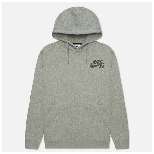 Мужская толстовка Nike SB Icon Essential Hoodie серый , Размер S