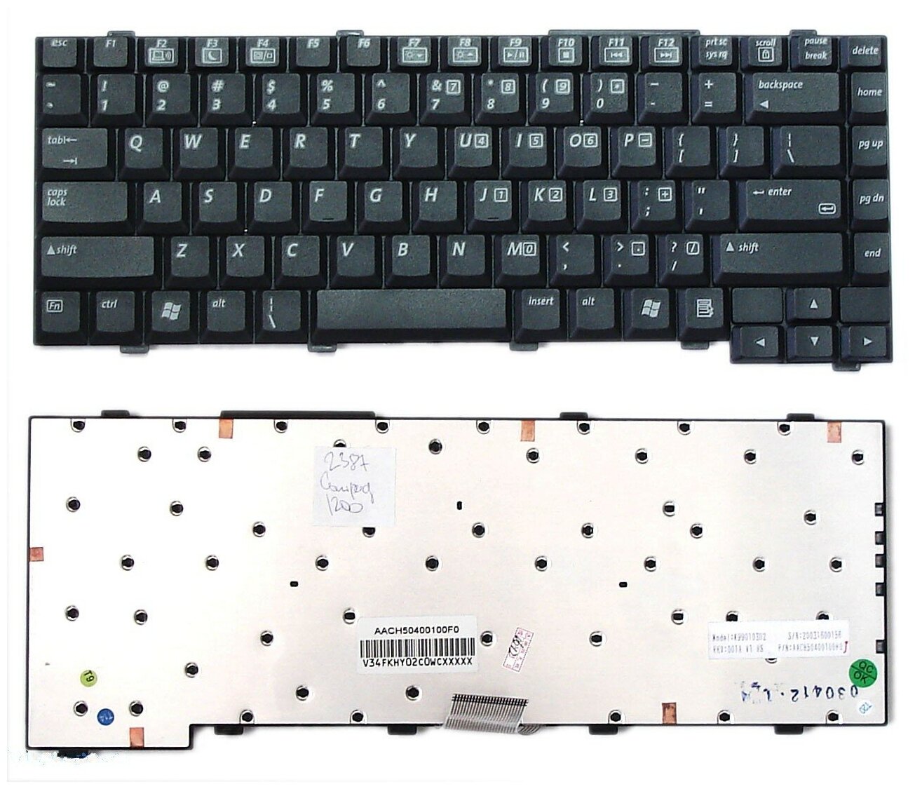 Клавиатура для ноутбука HP Compaq Presario 1503AP черная 1750₽